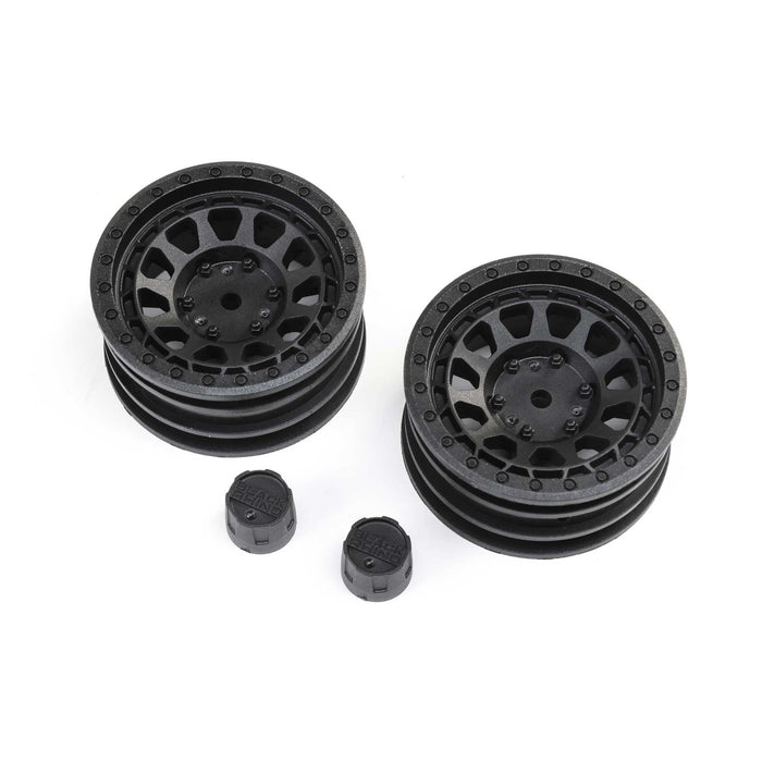 Axial 1.9 Black Rhino Primm Wheels 12mm Hex Black 2 AXI43015