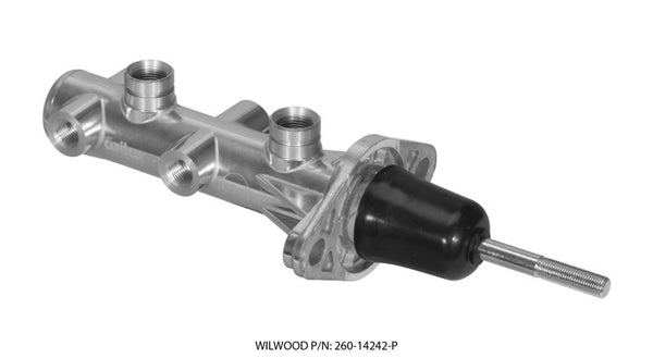 Wilwood Tandem Remote Master Cylinder 15/16in Bore Ball Burnished 260-14242-P