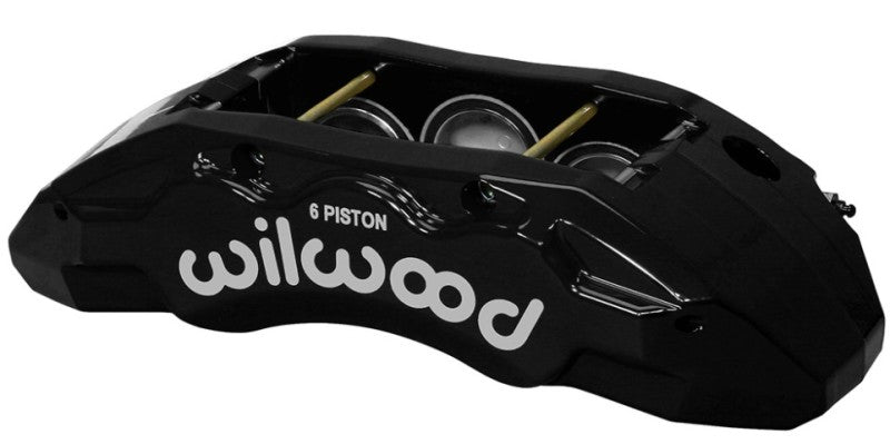 Wilwood Caliper-TX6R- R/H Black 1.75/1.62/1.62in Pistons 1.38in Disc 120-13817-BK