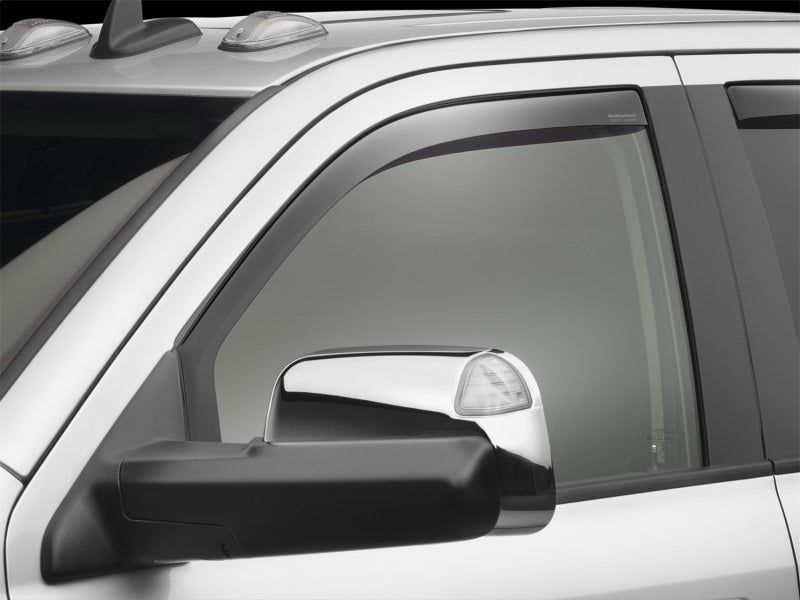 WeatherTech 09+ Compatible with Dodge Ram 1500 Front Side Window Deflectors Dark Smoke 80503