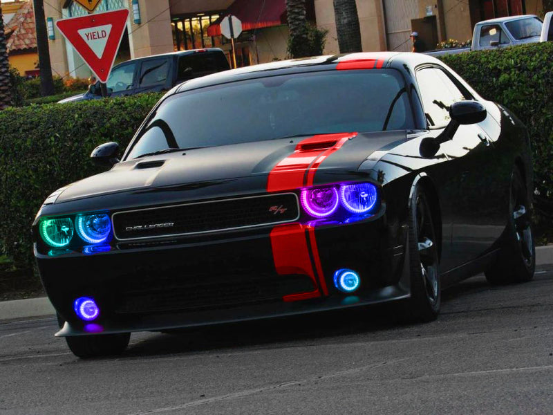 Oracle Compatible with Dodge Challenger 08-14 LED Waterproof Halo Kit ColorSHIFT w/ Simple Controller SEE WARRANTY 1292-504