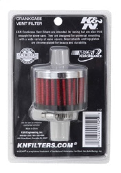 K&N Vent Air Filter/ Breather: High Performance, Premium, Washable, Replacement Engine Filter: Flange Diameter: 0.625 In, Filter Height: 1.5 In, Flange Length: 0.4375 In, Shape: Breather, 62-1340