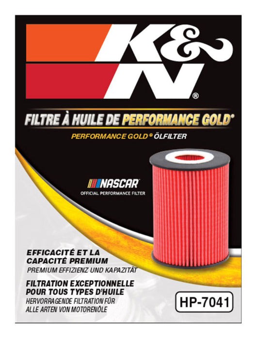 K&N Performance Oil Filter 14-18 Fiat 500L 1.4L L4 Gas HP-7041