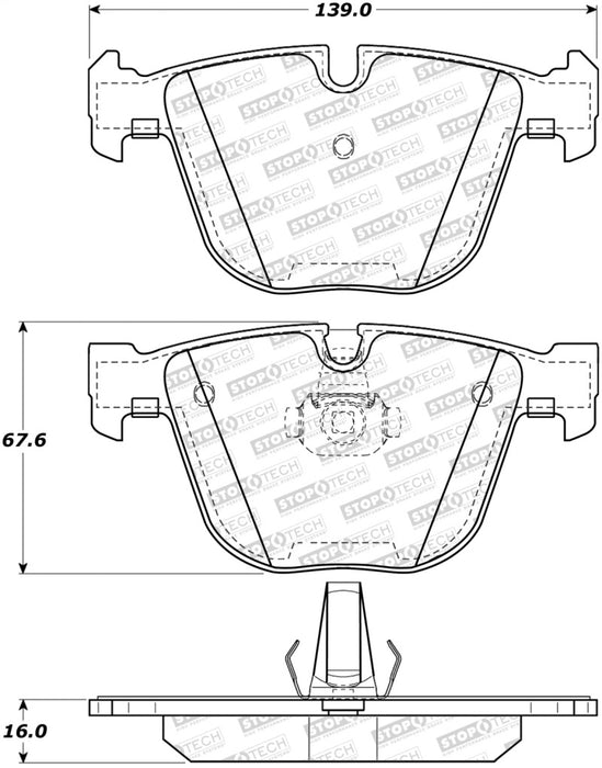 StopTech Street Brake Pads 308.09193