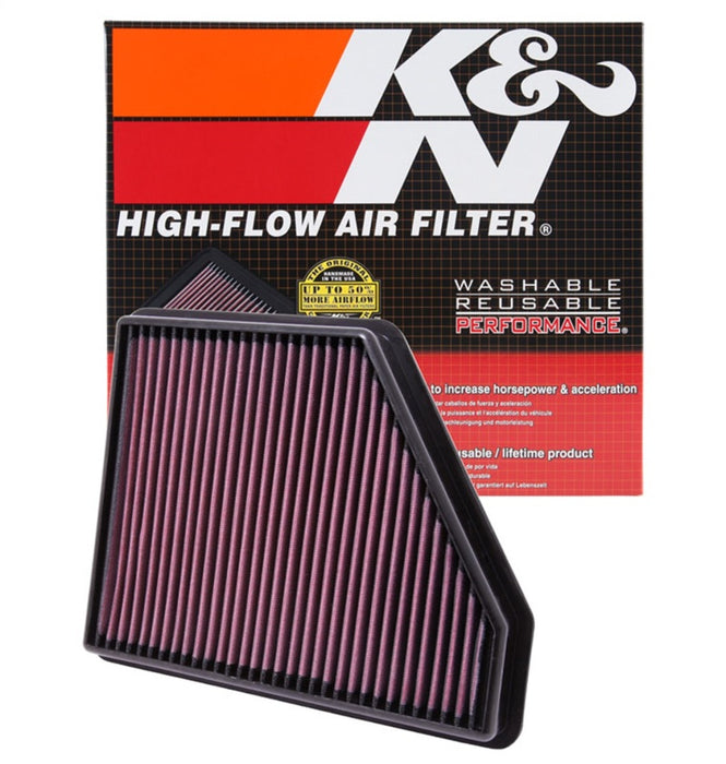 K&N 10 Chevy Camaro 3.6/6.2L Drop In Air Filter 33-2434