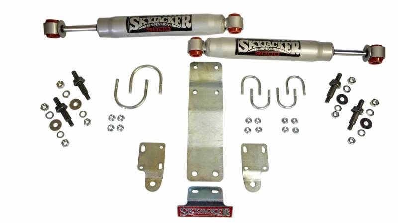 Skyjacker 2007-2017 compatible with Jeep Wrangler (JK) (Use w/ OEM Tie Rods) Dual Steering Damper Kit w/ 9000 Series 9204