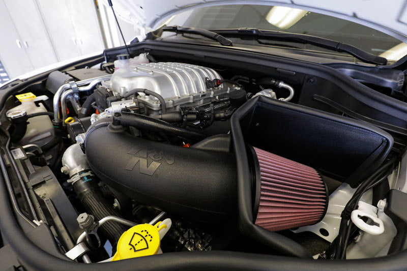 K&N 18-19 compatible with Jeep Grand Cherokee Trackhawk V8-6.2L F/I Aircharger Performance Intake 63-1579