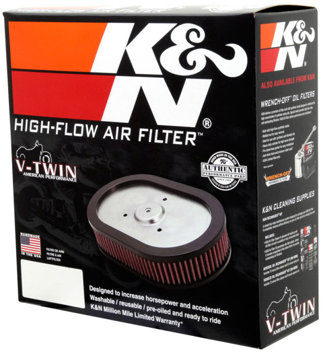 K&N Engine Air Filter: High Performance, Powersport Air Filter: Fits 2002-2017 HARLEY DAVIDSON (Night Rod Special, Rod Muscle, 10th Anniversary Edition, V-Rod, and other select models) HD-1102