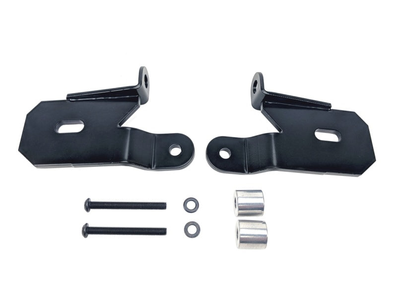 KC HiLiTES 18-19 compatible with Jeep Wrangler JL A-Pillar Light Mount Bracket Set (Pair) Black 7318