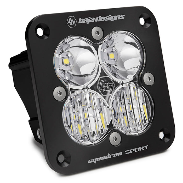 Baja Designs Squadron Sport Driving/Combo Pattern Flush Mount Black LED Light Pod Clear 551003