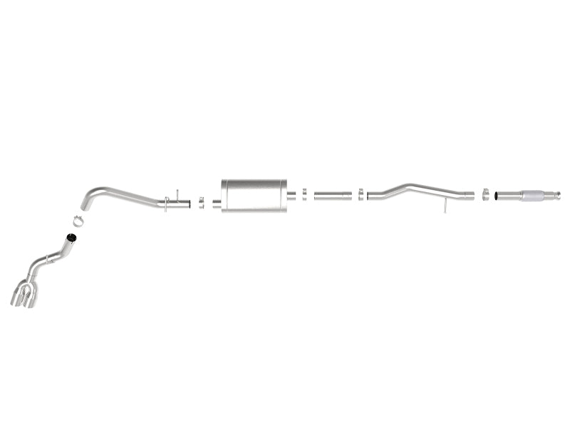 aFe Vulcan Series 3in 304SS Exhaust Cat-Back w/Pol Tip 2019 GM Silverado/Sierra 1500 V6-4.3L/V8-5.3L 49-34106-P