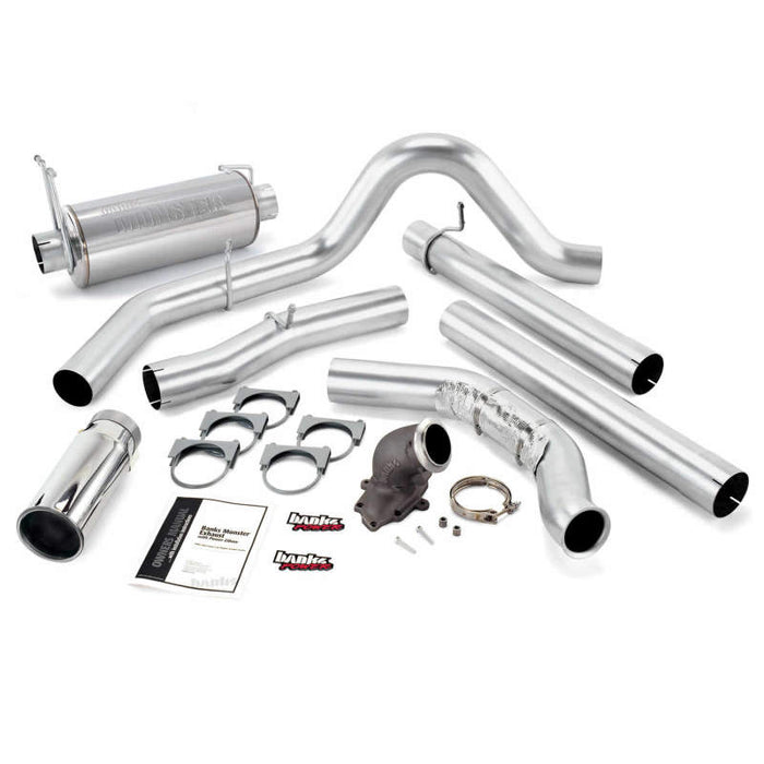 Banks Power 99-03 Ford 7.3L Monster Exh w/ Power Elbow SS Single Exh w/ Chrome Tip 48659