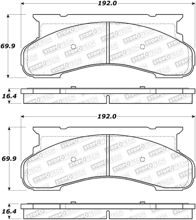 StopTech Street Brake Pads 308.04501