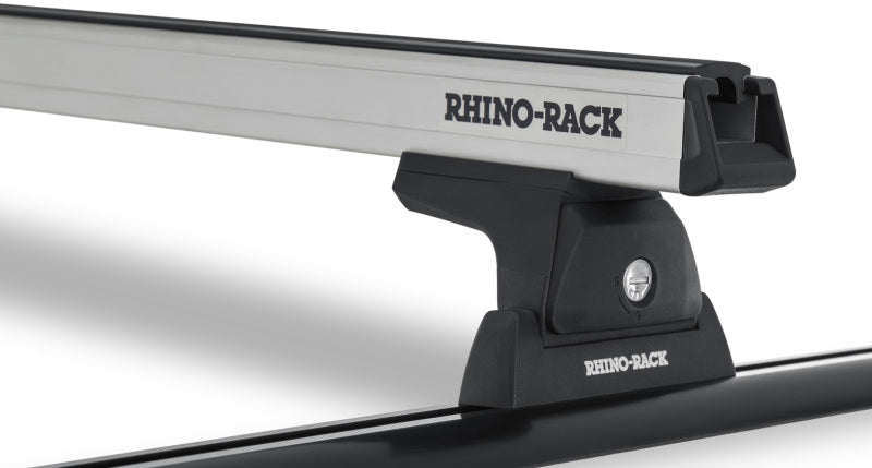 Rhino-Rack Heavy Duty 59in 2 Bar Roof Rack w/Tracks Silver Y01-130