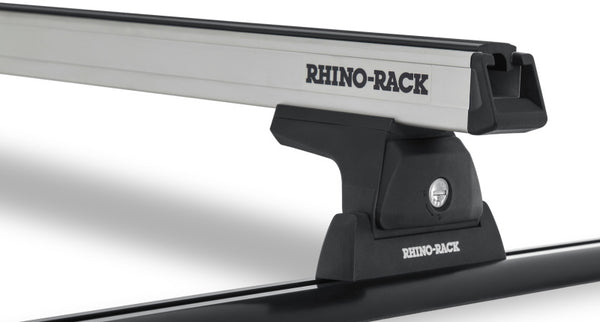 Rhino-Rack Heavy Duty 59in 2 Bar Roof Rack w/Tracks Silver Y01-130