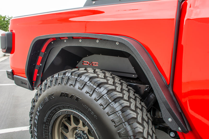 DV8 Offroad 201+ compatible with Jeep Gladiator Rear Inner Fenders Black INFEND-04RB