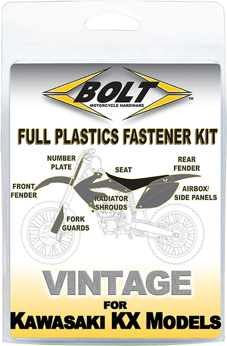 Bolt MC Hardware KAW-9802105 Kawasaki Body Work Fastener Kit