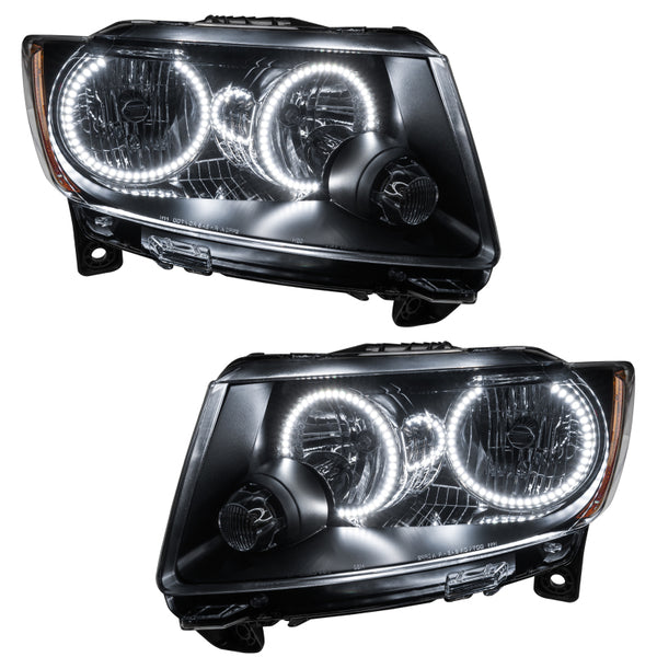 Oracle 11-13 compatible with Jeep Grand Cherokee SMD HL (Non-HID) Chrome White SEE WARRANTY 7070-001