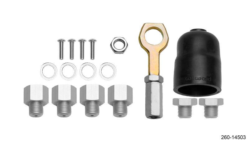 Wilwood Hardware Kit Tandem Master Cylinder 7/8in & 15/16in Bore Mustang 260-14503