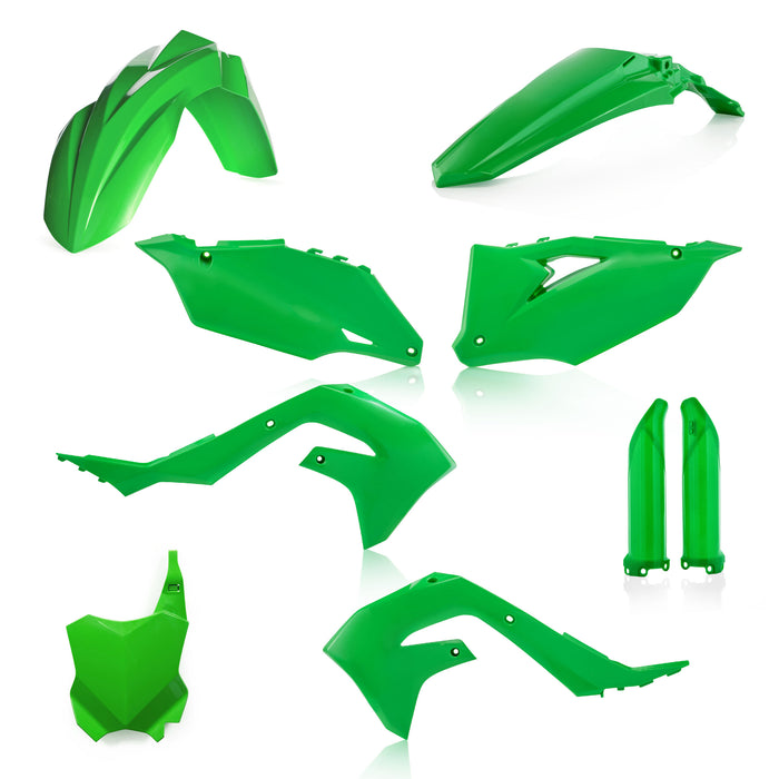 Acerbis Full Plastic Kits For Kawasaki - Green (2736290006), One Size