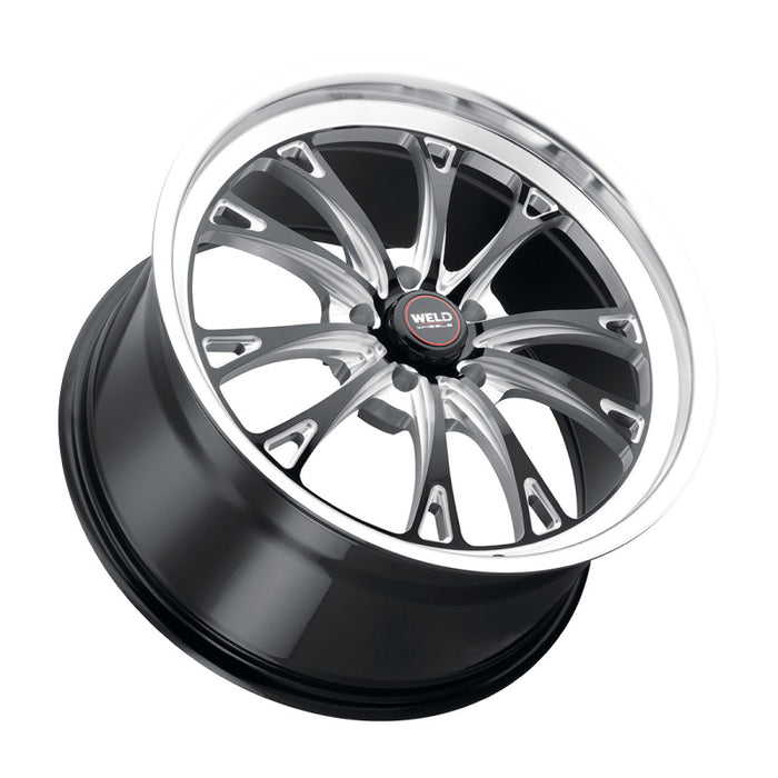 Weld S157 20X10.5 Belmont Drag 5X127 ET38 BS7.25 Gloss Black MIL Dia 71.5 S15700575P38