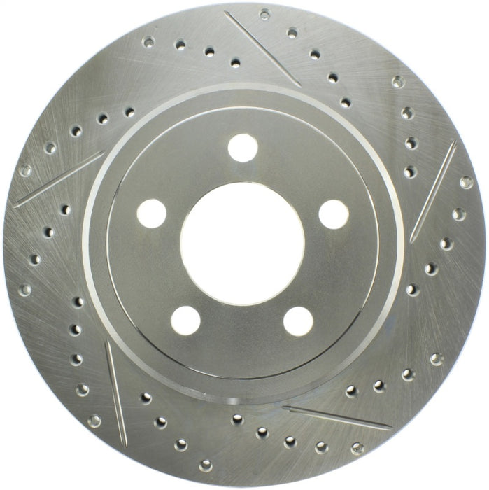 StopTech Select Sport 2011-2012 Compatible with Dodge Challenger RT Drilled and Slotted Rear Left Brake Rotor 227.63062L