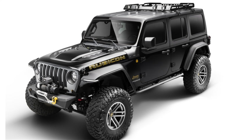 Bushwacker 18-19 compatible with Jeep Wrangler JL Trail Armor Cowl Guard Black 76129