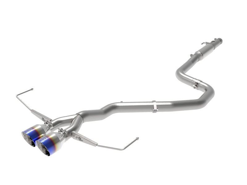 aFe Takeda Exhaust Cat-Back 19-20 Hyundai Veloster 304SS Blue Flame Dual Tips Exhaust 49-37011-L