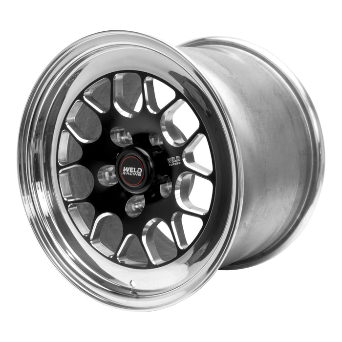 Weld S77 15x12.33 / 5x4.5 BP / 3.5in. BS Black Wheel (Low Pad) Non-Beadlock 77LB-512A35A