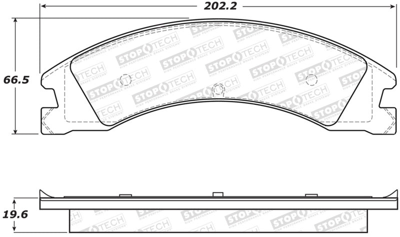 StopTech Street Brake Pads Rear 308.13301