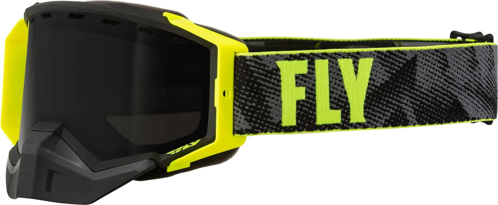 Fly Racing ZONE PRO SNOW GOGGLE BLK/HI-V W/BLACK/POLARIZED SMOKE LENS