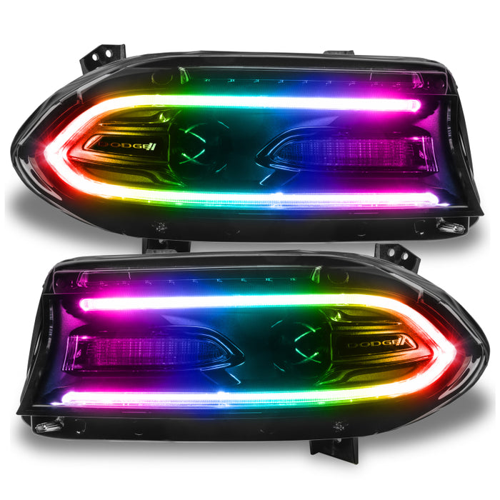 Oracle 15-21 Compatible with Dodge Charger RGB+W DRL Headlight DRL Kit ColorSHIFT w/ Simple Cntrl SEE WARRANTY 1443-504