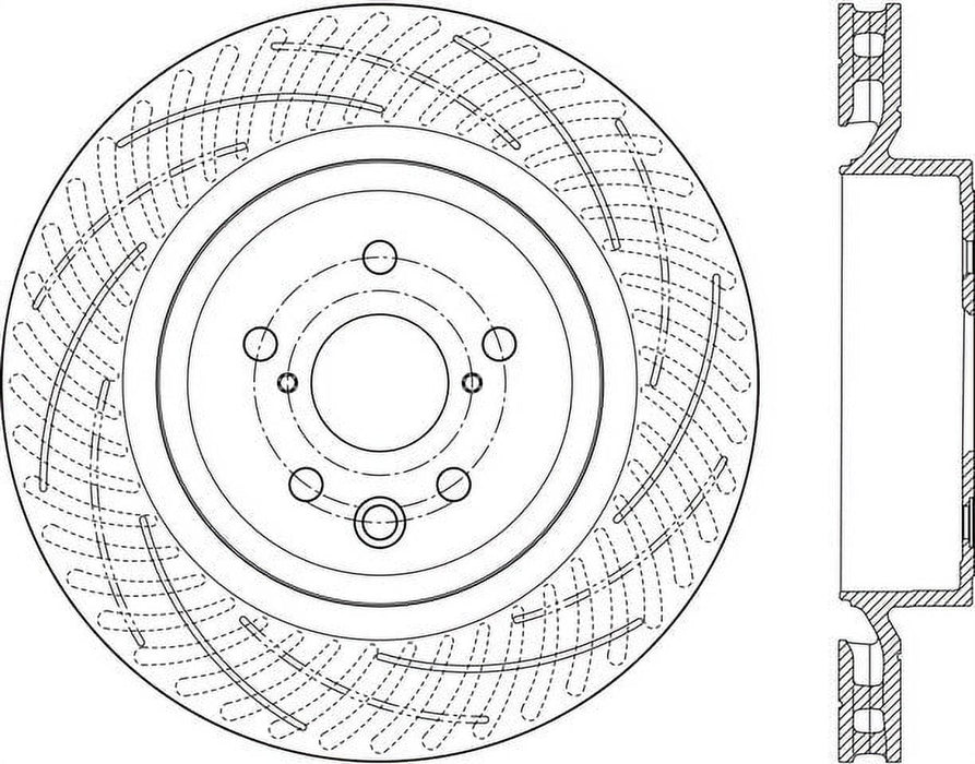 Centric 2015-2017 Lexus RC-F OE Design Right Rear Rotor 126.44193