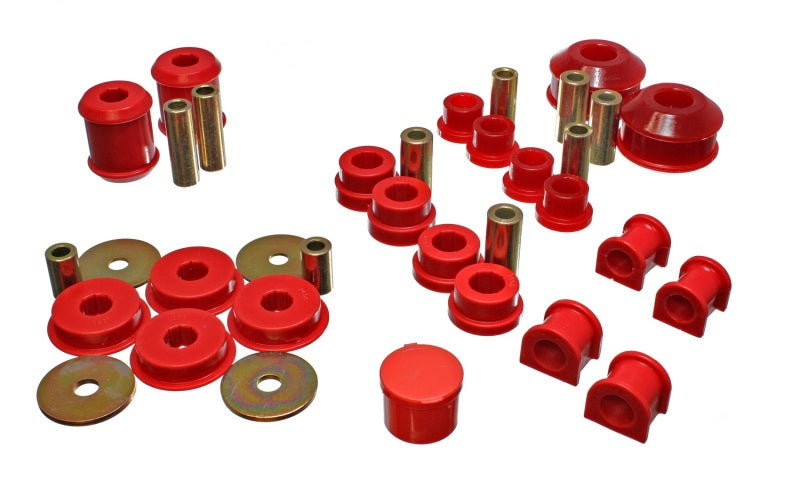 Energy Suspension 03-05 Mitsubishi Lancer EVO 8 Red Hyper-flex Master Bushing Set 5.18115R