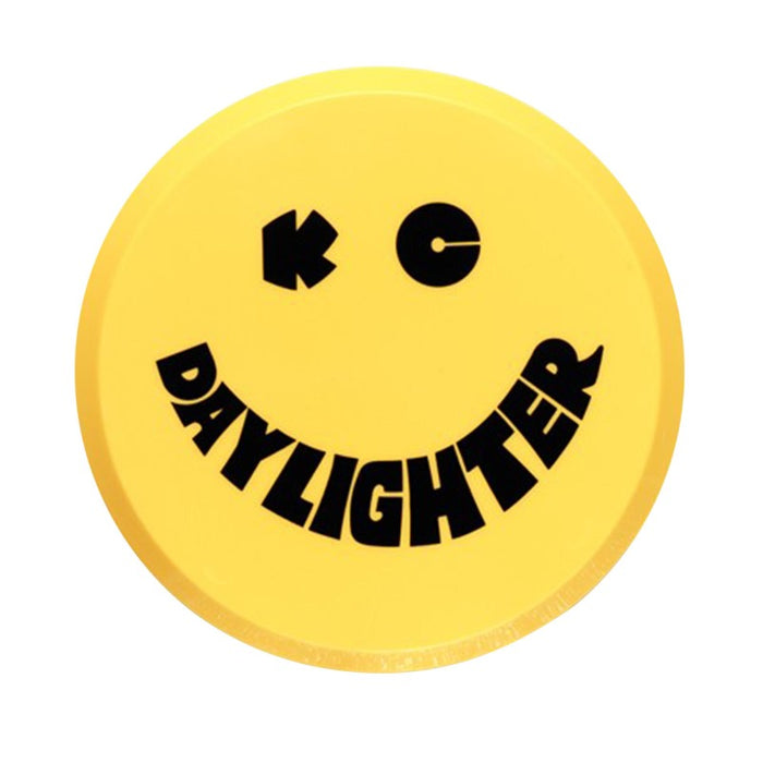 KC HiLiTES 6in. Round Hard Cover for Daylighter/SlimLite/Pro-Sport (Single) Yellow w/Black Smile 5202