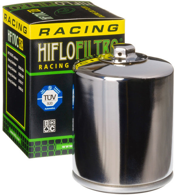 HiFloFiltro HF170CRC Chrome RC High Performance Premium Oil Filter, Single