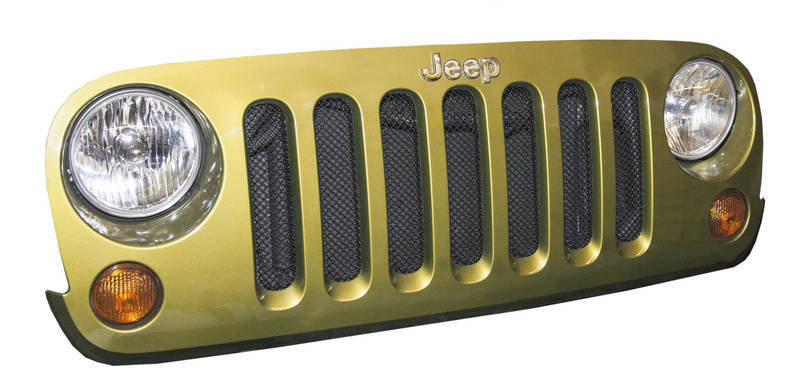 DV8 Offroad 2007-2018 compatible with Jeep JK Black Mesh Grille D-JP-190010-BK