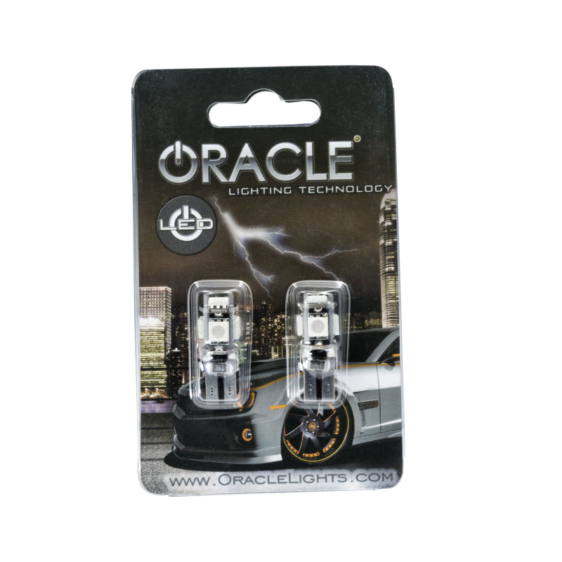 Oracle T10 5 LED 3 Chip SMD Bulbs (Pair) Aqua SEE WARRANTY 4801-010