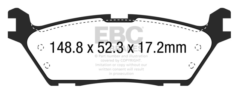 EBC Brakes Yellowstuff Performance Brake Pads DP43037R