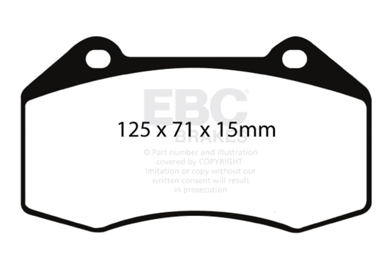 EBC Racing 07-08 Chevrolet Cobalt SS 2.0L Supercharged) RP-X Front Brake Pads DP81539RPX