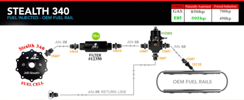 Aeromotive 20g 340 Stealth Fuel Cell 18665