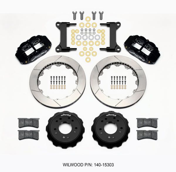 Wilwood Narrow Superlite 6R Front Hat Kit 13.06 63-87 C10 w/ Wilwood Pro Spindles 140-15303