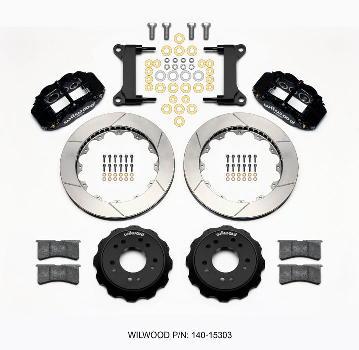 Wilwood Narrow Superlite 6R Front Hat Kit 13.06 63-87 C10 w/ Wilwood Pro Spindles 140-15303