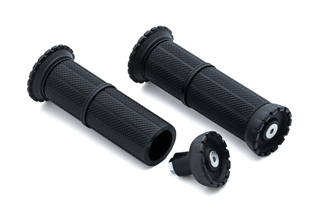 Kuryakyn Riot Universal Grips 7/8in Satin Black 3587