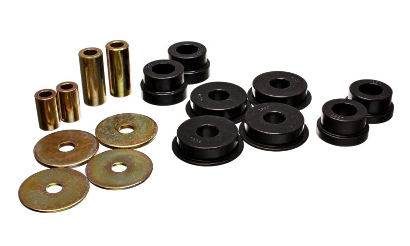 Energy Suspension 03-05 Mitsubishi Lancer EVO 8 Black Rear Differential / Mustache Bar Bushing Set 5.1108G