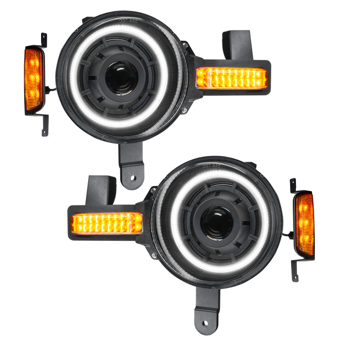 Oracle 2021+ Ford Bronco Oculus Bi-LED Projector Headlights Amber/White Switchback SEE WARRANTY 5886-023