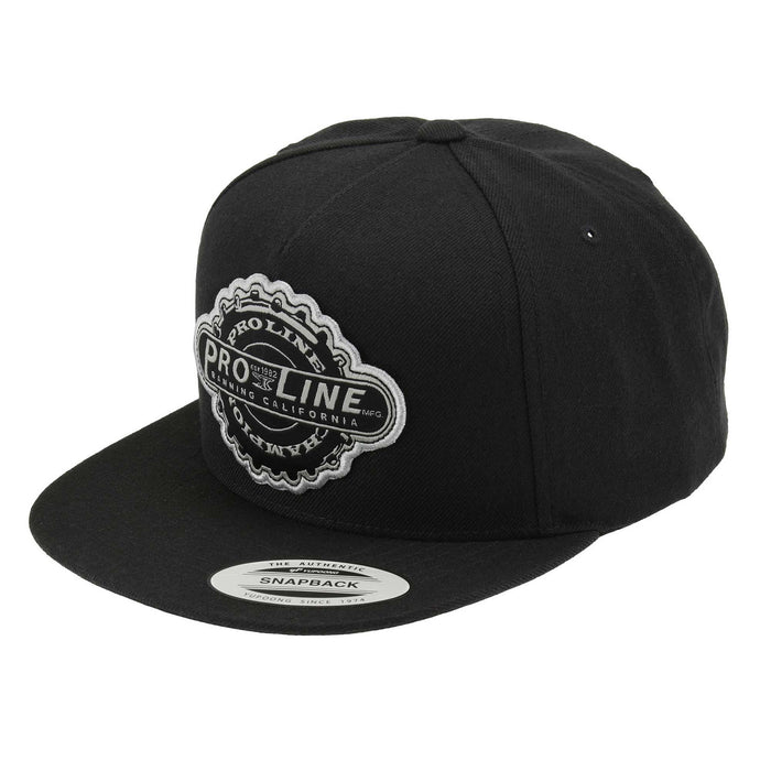 Pro-Line Racing Pro-Line Manufactured Black Snapback Hat One Size Fits Most PRO985201 Apparel