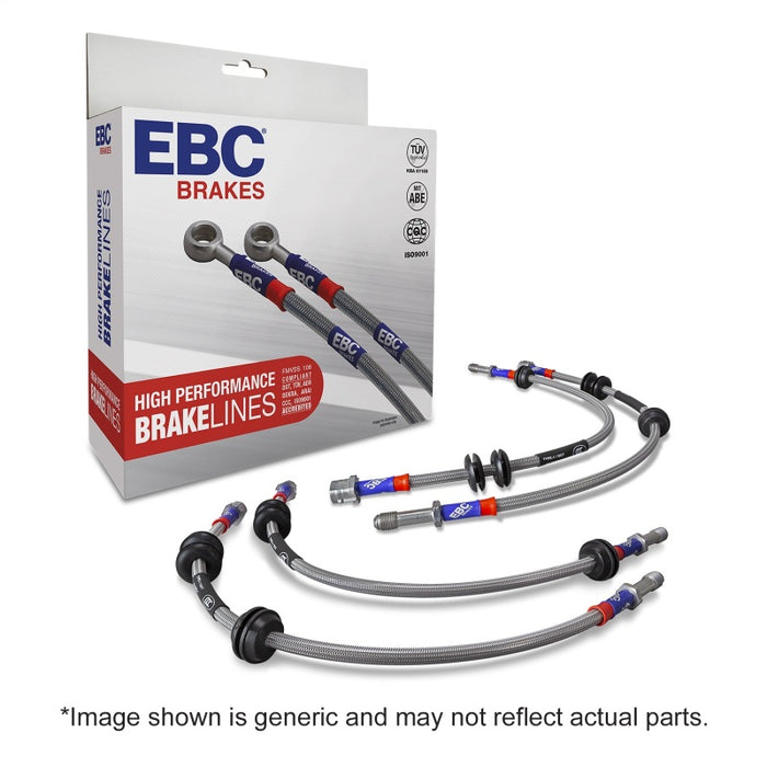 EBC 09-10 Ford F150 5.4L 4WD (6 Lug w/2in Ext) Stainless Steel Brake Line Kit BLA7759-6L