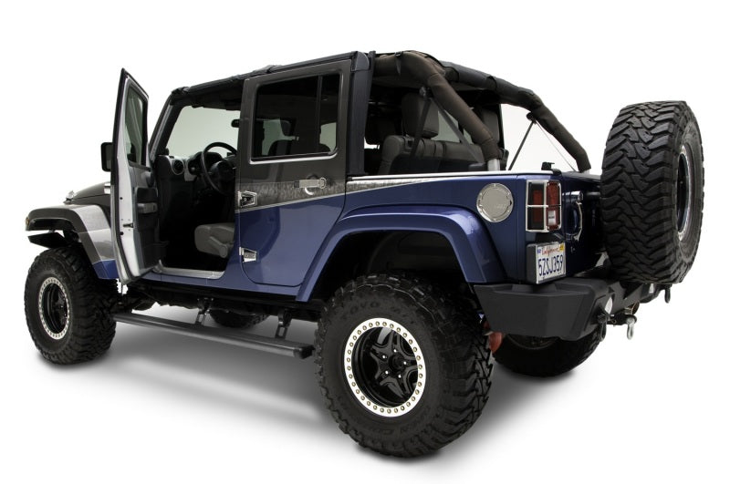 AMP Research 2007-2017 compatible with Jeep Wrangler JK 4 Door PowerStep Black 75122-01A