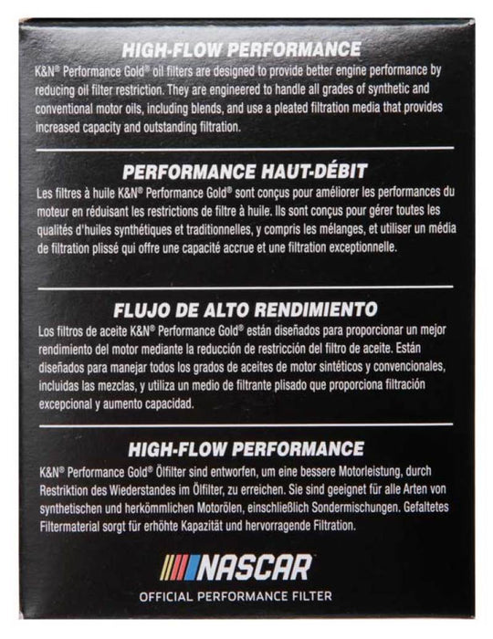 K&N Performance Oil Filter for 06-11 BMW M5/M6 / 08-15 Porsche Cayenne 4.8L / 10-15 911 3.4L/3.8L HP-7032